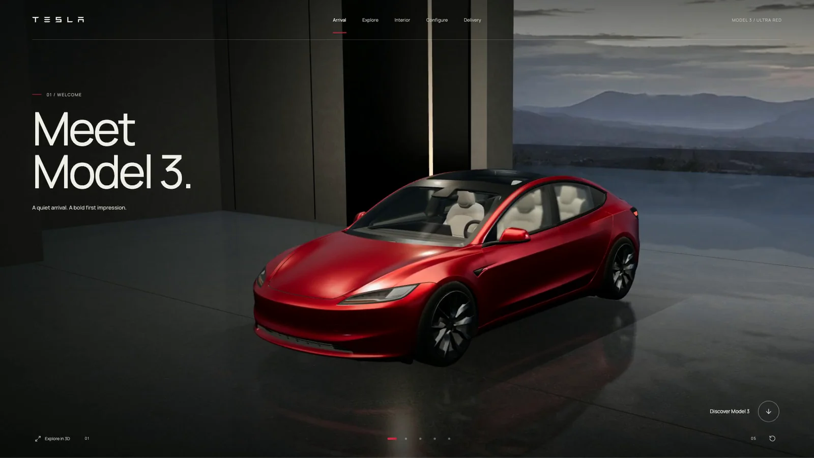 Tesla project film — still from the recording